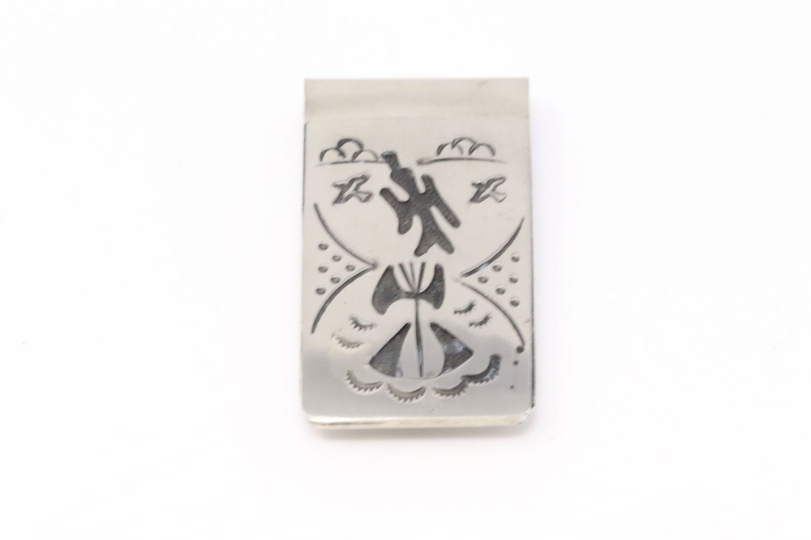Native America Navajo Sterling Silver Solid Money Clip By B. (1 of 3)