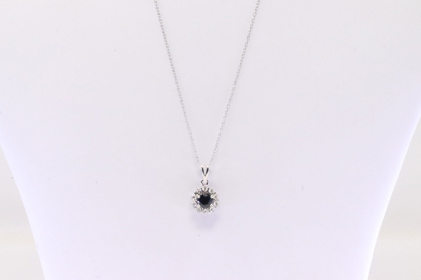 Diamond & Sapphire Pendant / Necklace 10kt. (1 of 3)