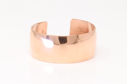 Native America Navajo Copper Bracelet Cuff By Elaine Tahe.