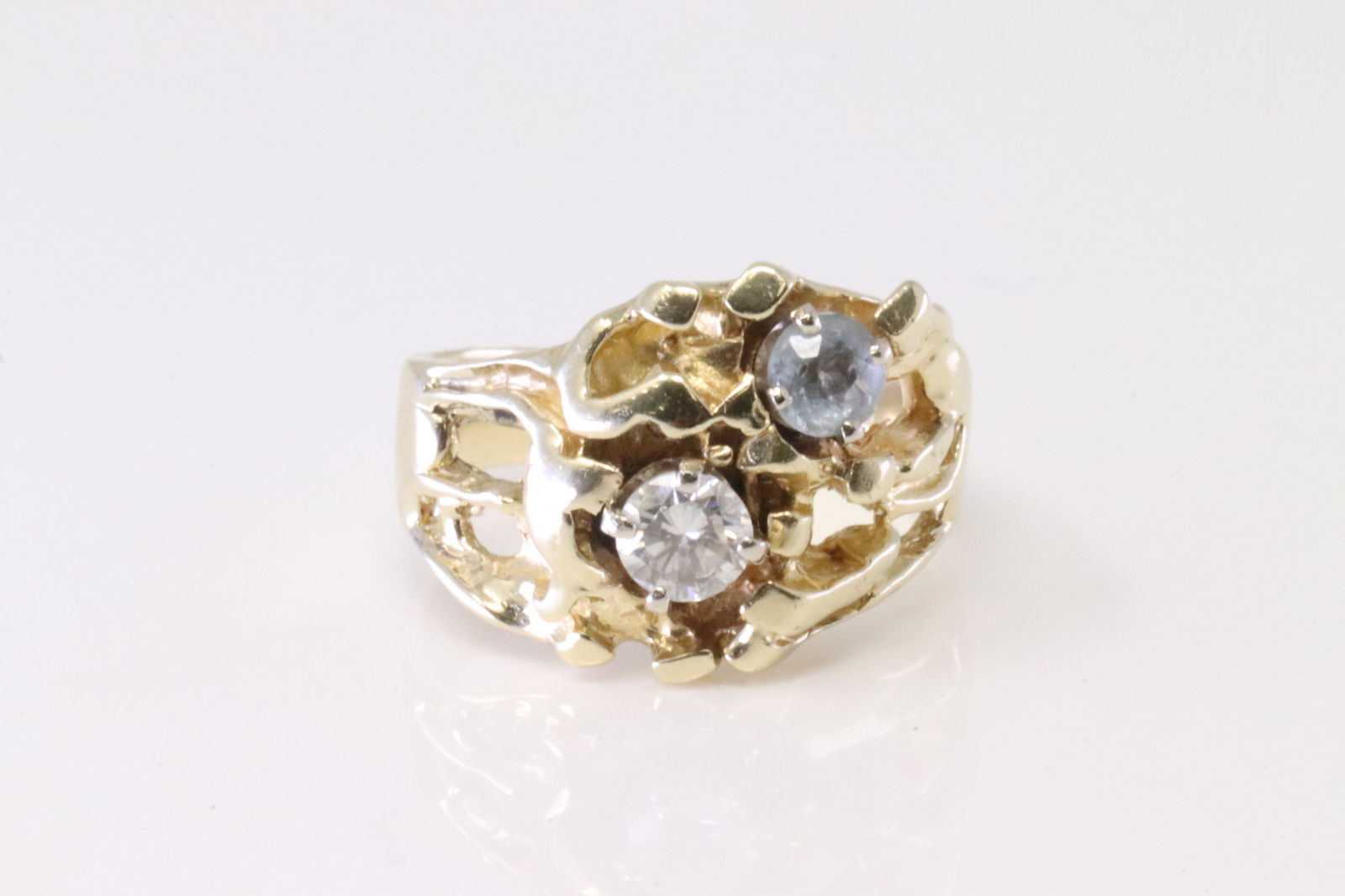 Diamond & Gemstone Ring 14Kt. (1 of 4)