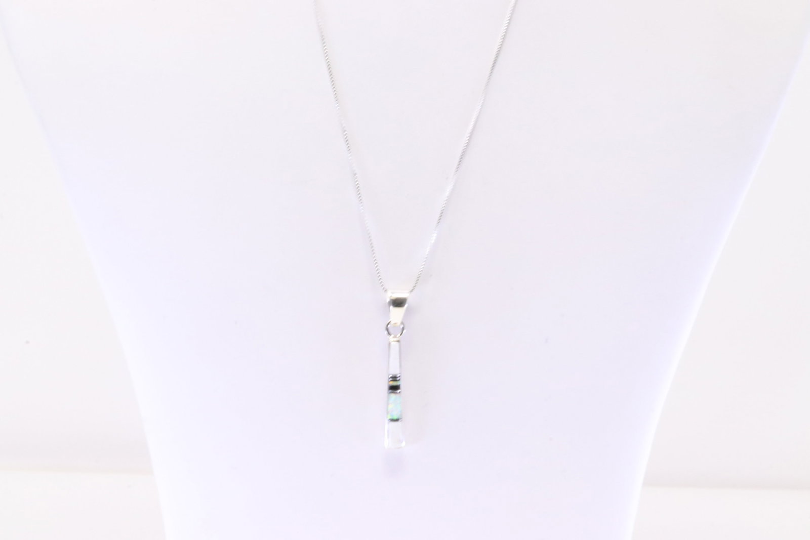 Native America Navajo Sterling Silver Multi-Color Stone Inlay Pendant By Rick Tolino. With A 925: This is a Native America Navajo Sterling Silver Multi-Color Stone Inlay Pendant By Rick Tolino. With A 925 Necklace. Necklace length: 18.00"
