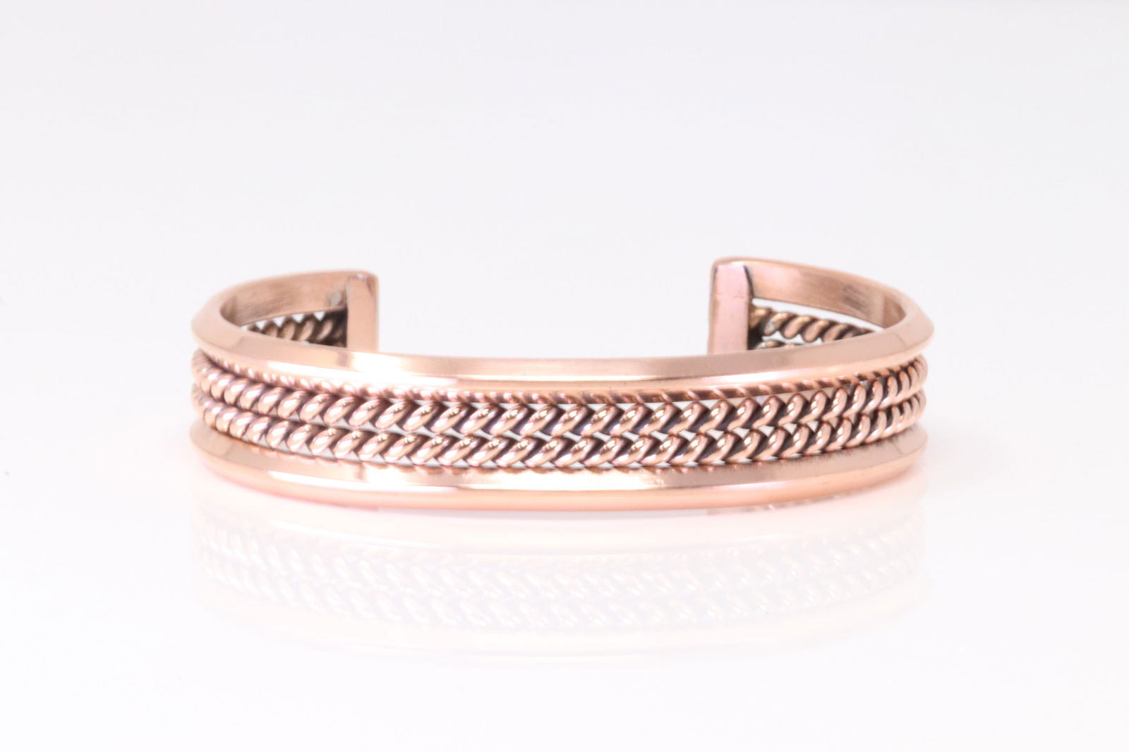 Native America Navajo Copper Cuff Bracelet By Elaine Tahe. (1 of 4)