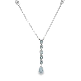 Aquamarine Necklace 14Kt.