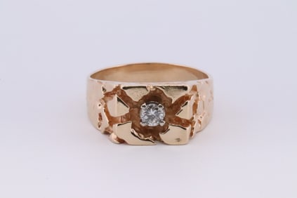 Diamond Nuguett Ring 14Kt.