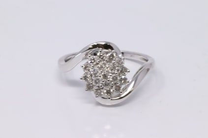 White Gold Diamond Ring.