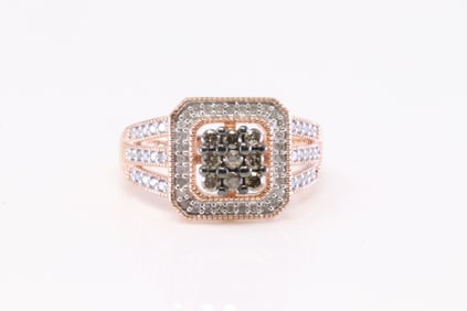 Champagne Diamond Ring 10Kt.