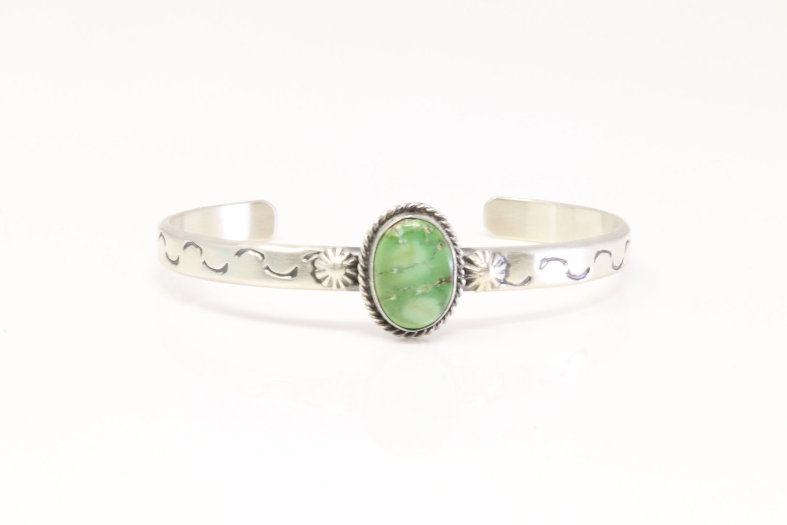 Native America Navajo Sterling Silver Palomino Bracelet Cuff By Samuel Yellowhair.: This is a Native America Navajo Sterling Silver Palomino Bracelet Cuff By Samuel Yellowhair.