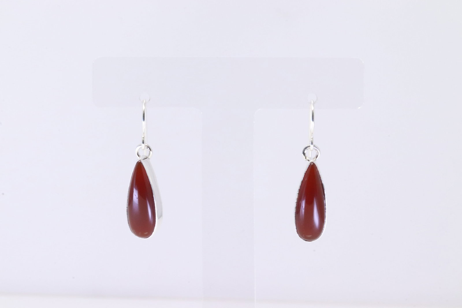 Native American Navajo Sterling Silver Carnelian Dangling Earring's By A.: This is a Native American Navajo Sterling Silver Carnelian Dangling Earring's By A.