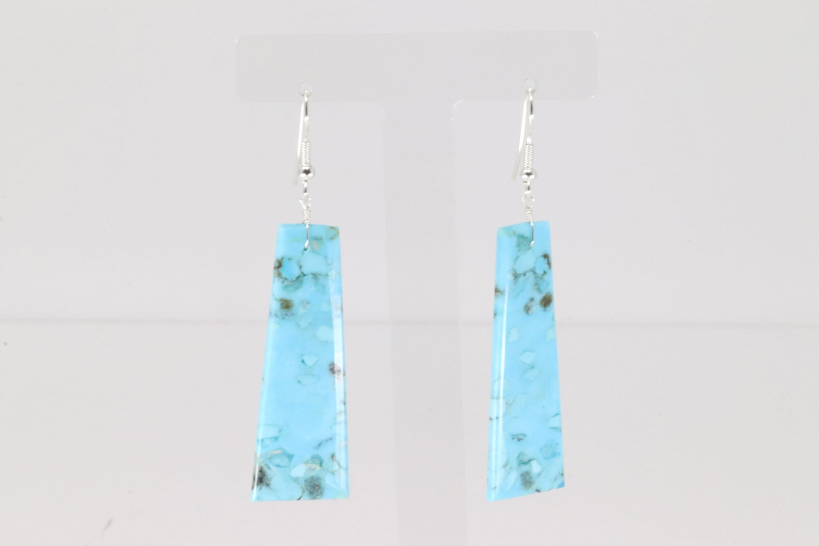 Native America Navajo Sterling Silver Turquoise Dangling Earring's By Jameson Pete.: This is a Native America Navajo Sterling Silver Turquoise Dangling Earring's By Jameson Pete.