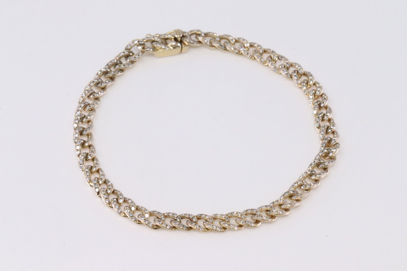 Miami Cuban Diamond Bracelet 14Kt. (1 of 5)