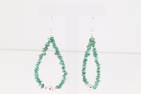 Native America Navajo Sterling Silver Paerl Beaded / Turquoise Dangling Earring's.