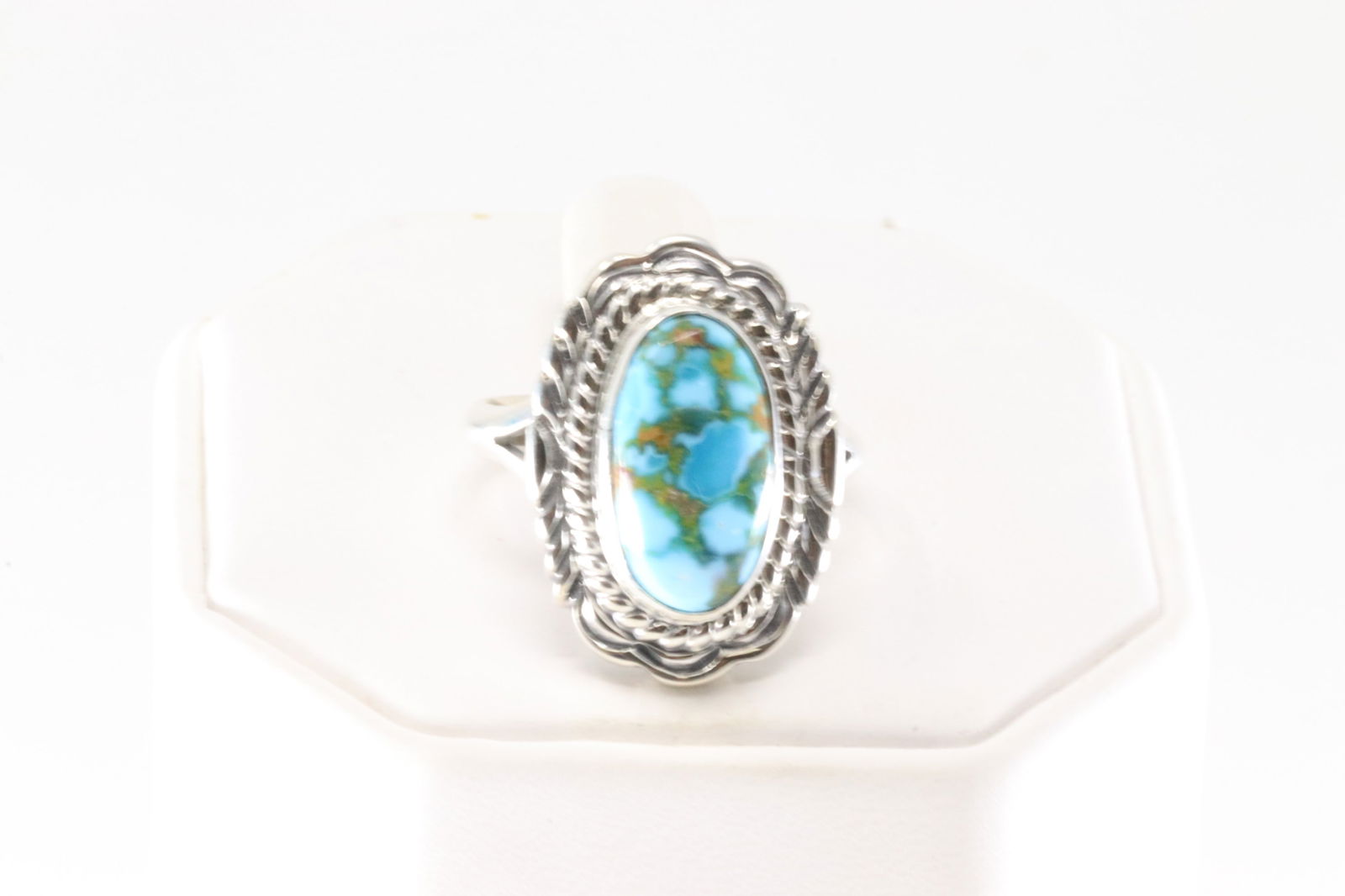Native America Navajo Sterling Silver Turquoise Ring By Chee. (1 of 4)
