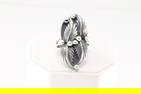 Native America Navajo Sterling Silver Leaf Ring By Gregg Yazzie.