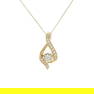 14KT Gold Diamond Pendant Necklace