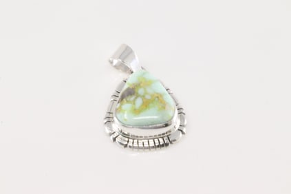 Native America Navajo Sterling Silver Palomino Pendant By J.F.