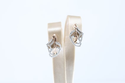 Diamond Stud Earring 14Kt.