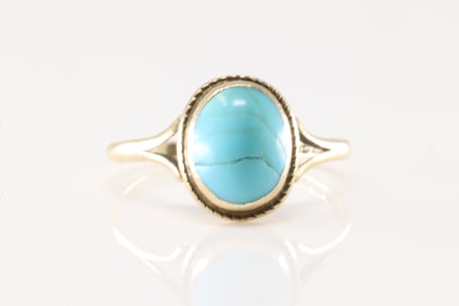 Turquoise Ring 9Kt.