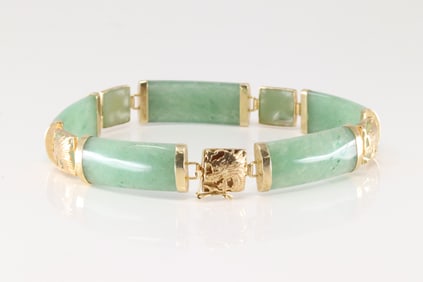 Jade Bracelet 14Kt.