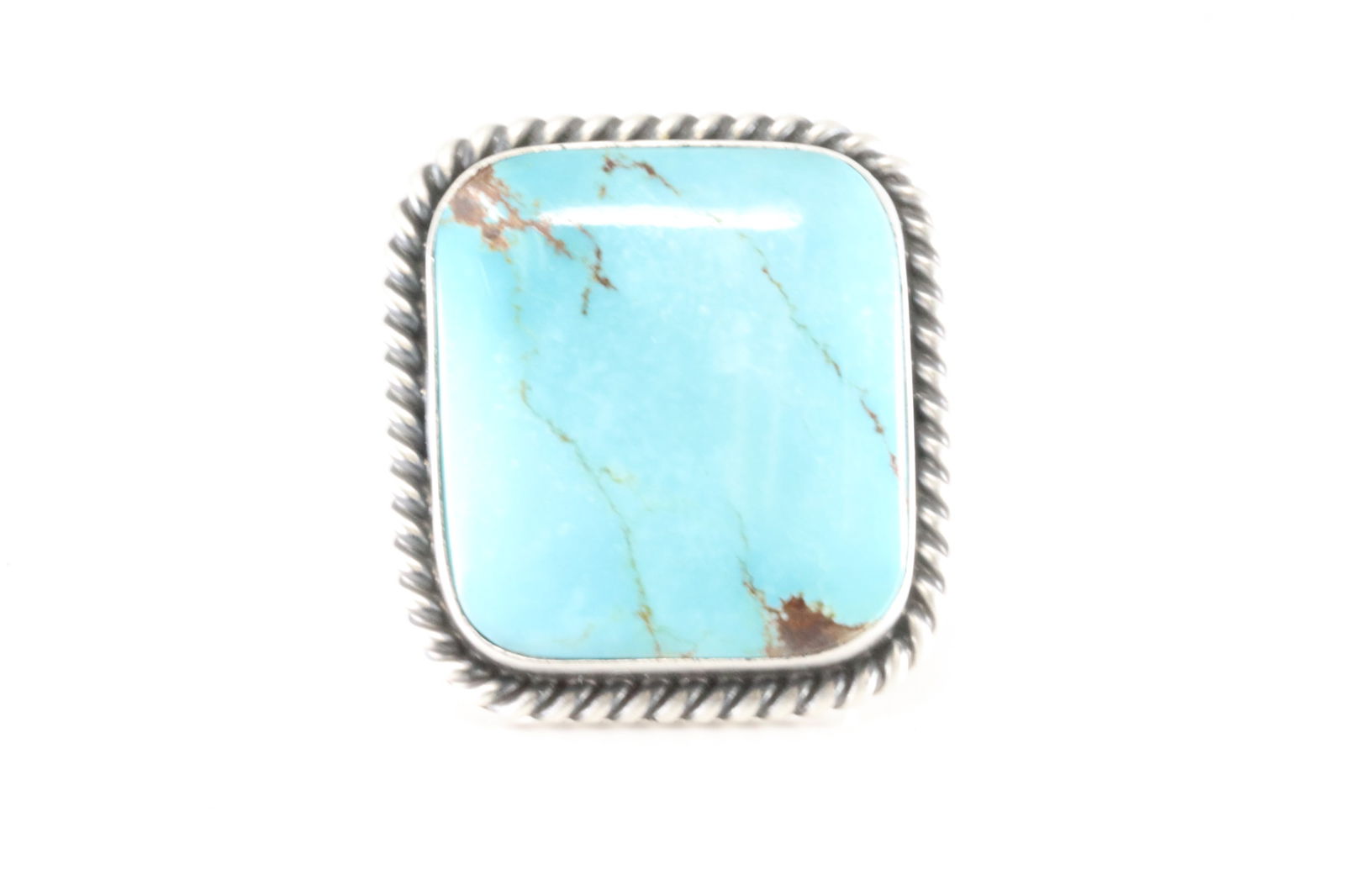 Native America Navajo Sterling Silver Turquoise Ring By A.M. (1 of 4)