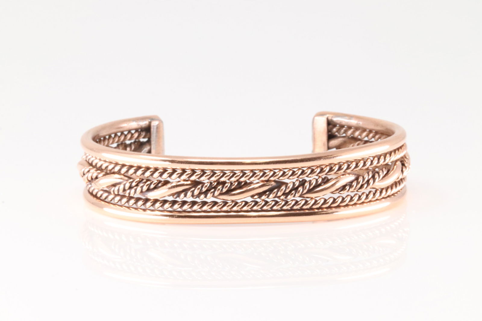 Native America Navajo Copper Bracelet Cuff By Elaine Tahe. (1 of 4)