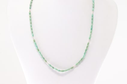 Native America Navajo Sterling Silver Turquoise / Beaded Necklace.