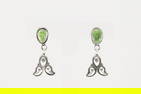 Native America Navajo Sterling Silver Sonora Gold Turquoise Post / Dangling Earring's By Bobby