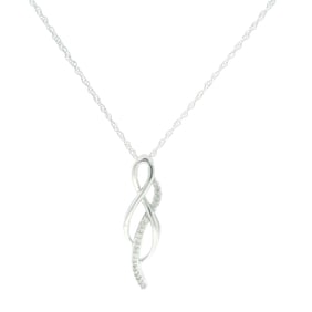 Diamond Pendant & Necklace 10Kt.