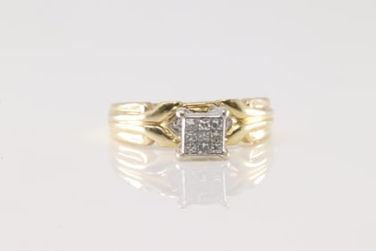 Engegament Diamond Ring 14Kt.