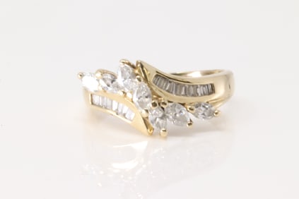 Marquise Diamond Ring 14Kt.