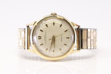 Designer 14K Yellow Gold Croton Nivada Grenchen Automatic Watch