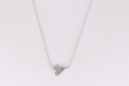 Diamond Heart Pendant / Necklace 14Kt.