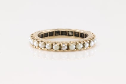Eternity Pearl Ring 14Kt.