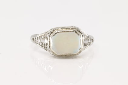 Art Deco Opal Ring 14Kt.