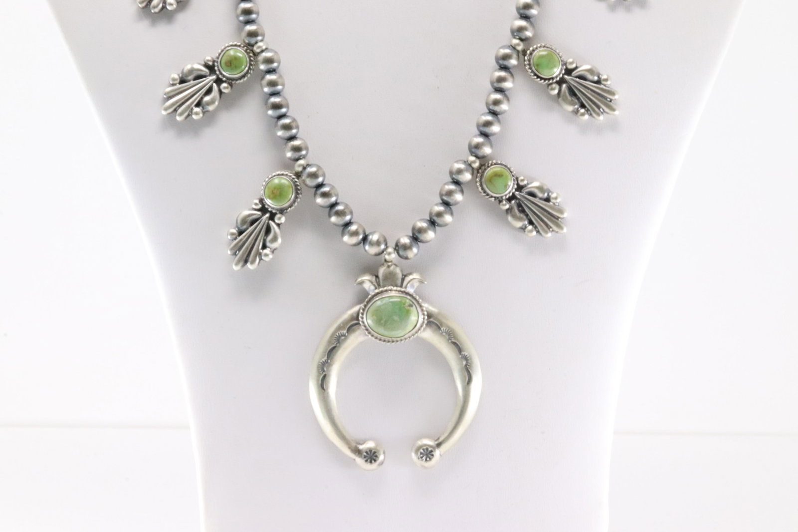 Native America Navajo Sterling Silver Palomino Naja Necklace By Bobby Platero.: This is a Native America Navajo Sterling Silver Palomino Naja Necklace By Bobby Platero. Necklace length: 20.00"