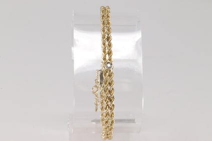 Diamond Double Rope Bracelet 14Kt.