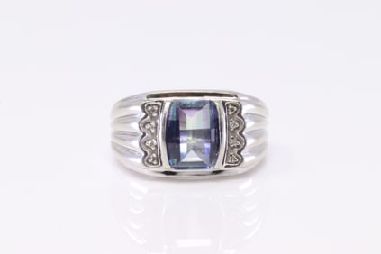 Magestic & Diamond Ring 10Kt.
