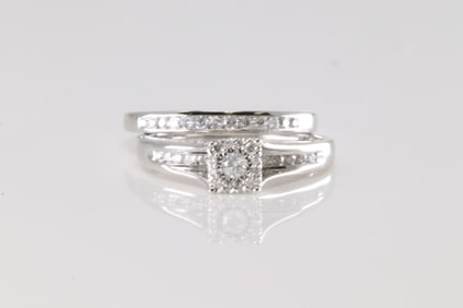 Engagement & Wedding Diamond Set Ring 14Kt.