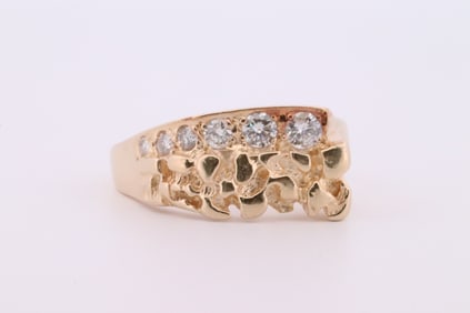 Diamond Nugget Ring 14Kt.