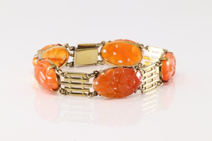 Vintage Coral Bracelet 14Kt.