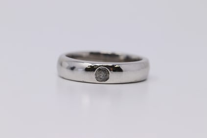 14Kt Men's Diamond Ring White Gold