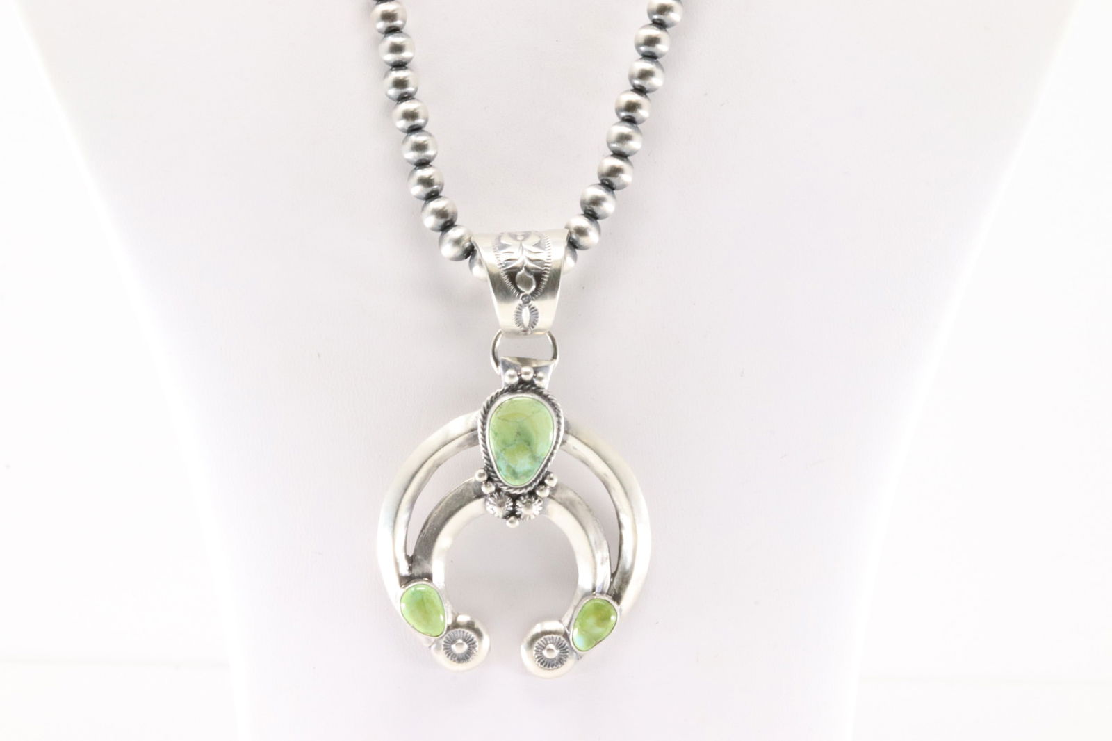 Native America Navajo Sterling Silver Palomino Naja Necklace By Samuel Yellowhair. (1 of 4)