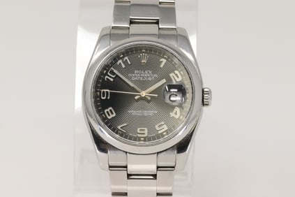 Rolex DateJust 116200 Oyster Stainless Concentric Black Dial Auto Watch