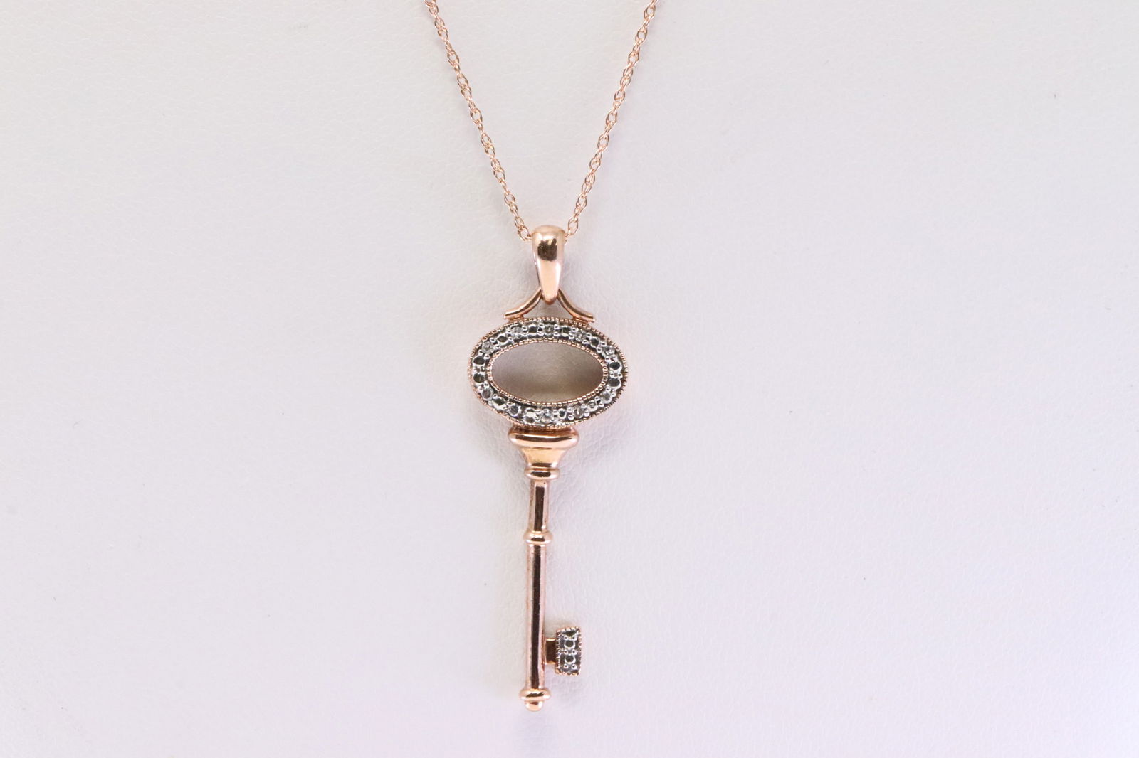 Diamond Key Pendant / Necklace (1 of 4)