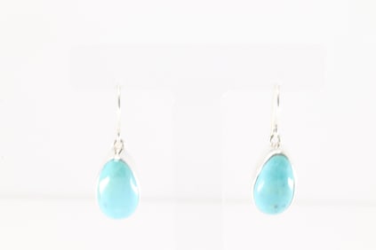 Native America Navajo Sterling Silver Turquoise Dangling Earring's By A.
