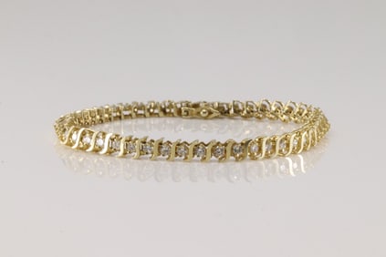 Diamond Tennis Bracelet 14Kt.