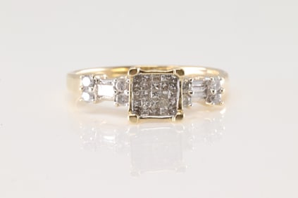 Engegament Diamond Ring 14Kt.