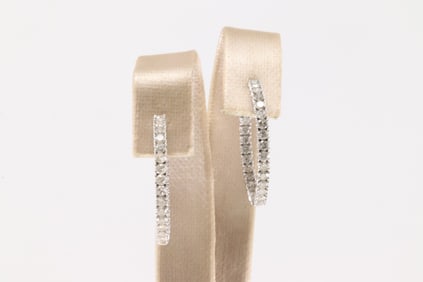 Diamond Hoop Earring 10Kt.