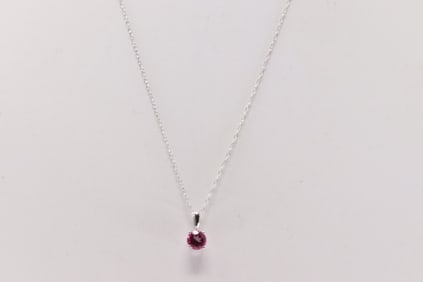Pink Topaz Pendant / Necklace 10Kt.