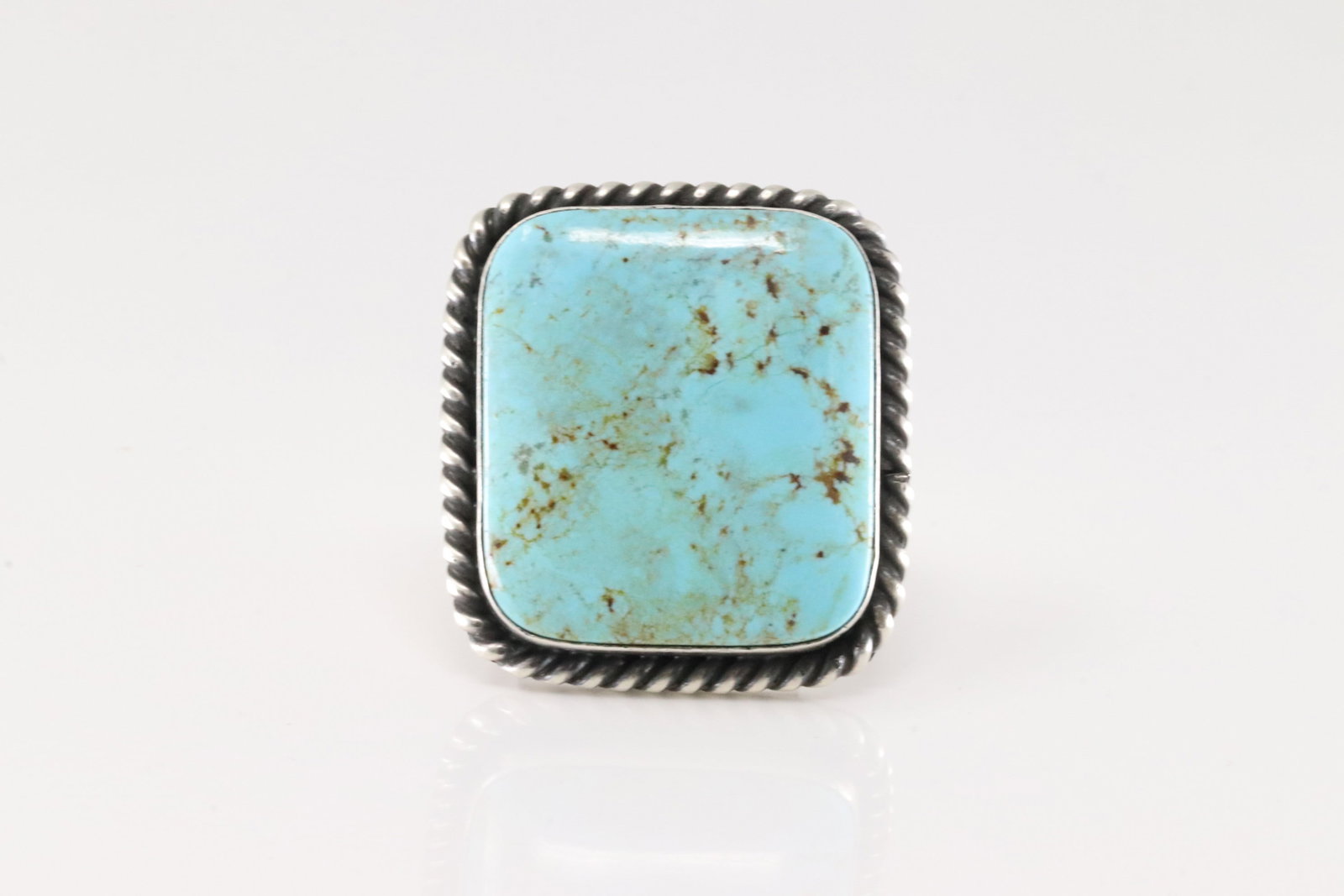 Native America Navajo Sterling Silver Turquoise Ring By Augustine Largo. (1 of 4)