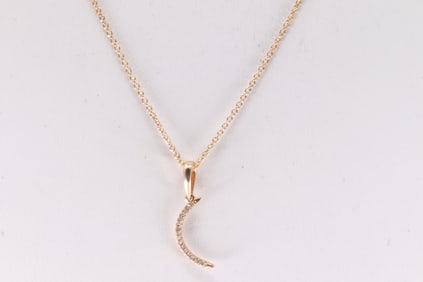 Diamond Pendant / Necklace 14Kt.